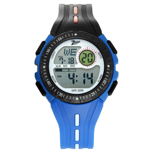 Zoop, Kids, Digital, Watch, Digital Dial, Polyurethane Strap, 16007PP04