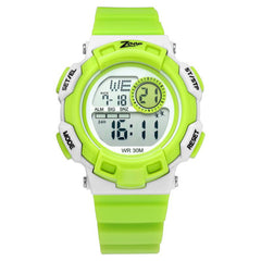 Zoop By Titan Kid's Watch Digital Dial With Green PU Strap, 16009PP06