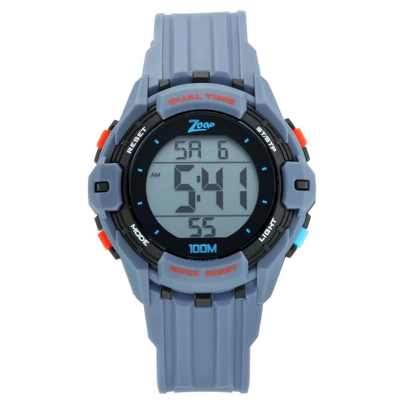 Zoop By Titan Kid's Watches Digital Dial With Blue PU Strap, 16012PP01