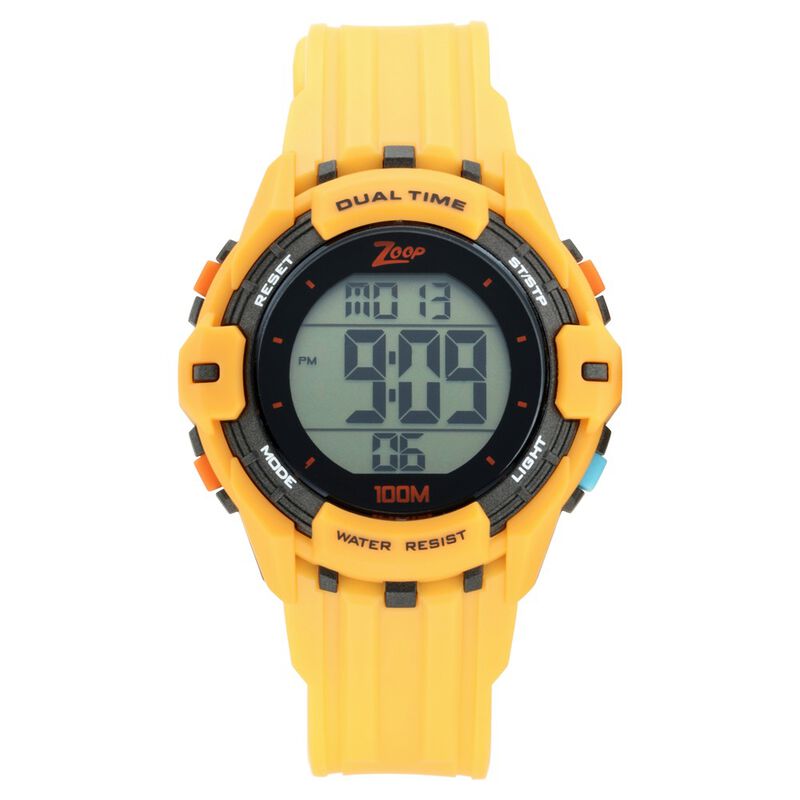 Zoop By Titan Kid's Watch Digital Dial With Orange PU Strap, 16012PP02