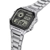 Casio Men's Watch Digital, Black Dial Silver Stainless Steel Strap, AE-1200WHD-1AVD product image
