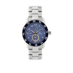 Titan Men's Watch Analog, Blue Dial With Silver Stainless Steel Band, 1632SM03