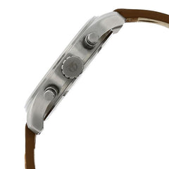 Titan Men's Watch Analog, Maroon Dial With Brown Leather Strap, 1634SL03
