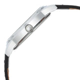 Titan Men's Watch Analog Black Dial with Black Leather Strap, 1638SL03