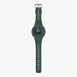 G-Shock Men's Bluetooth Watch Analog-Digital Dial with Green Resin Band, GA-B2100-3ADR