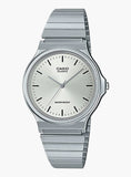 Casio, Menâ€™s Watch Analog, Silver Dial Silver Stainless Steel Band, MQ-24D-7EDF