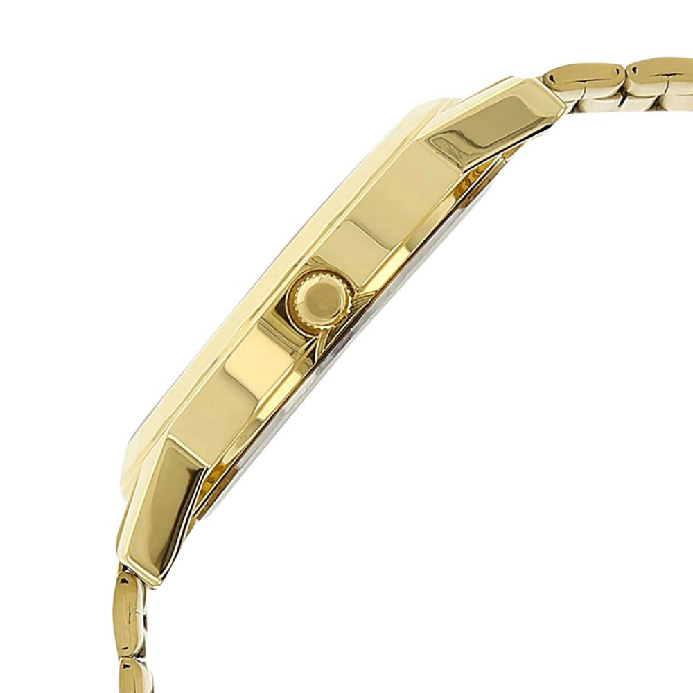 Titan Men's Watch Karishma Collection Analog, Silver Dial Gold Stainless Strap, 1644YM01