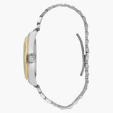 Beverly Hills Polo Club Men's Date Analog Watch with Green Dial and Silver and Gold Stainless Steel Band, BP3018X.270