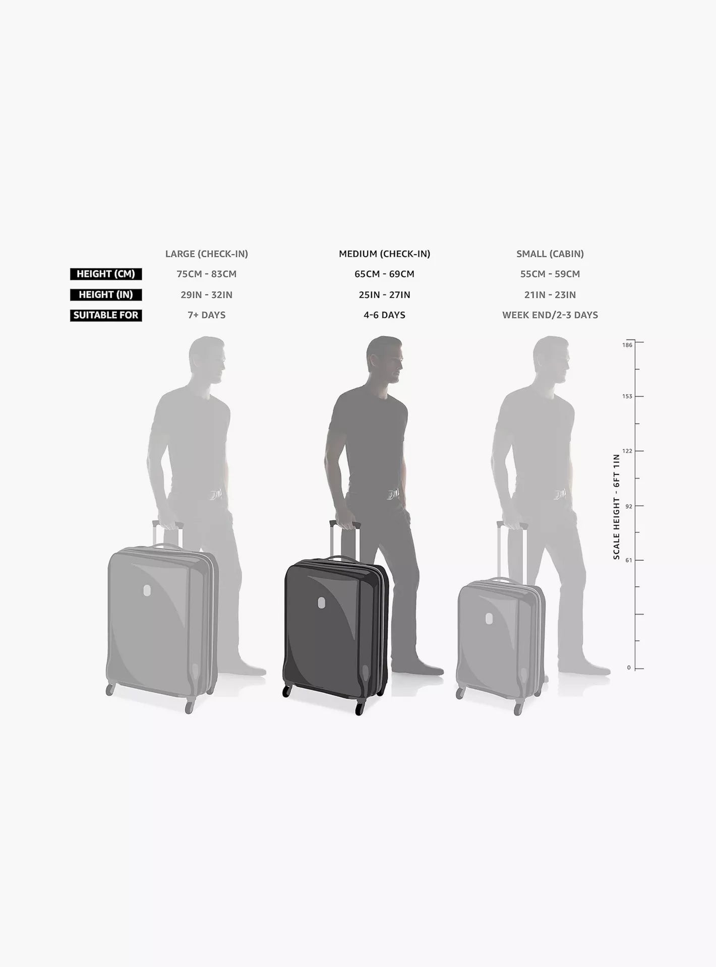 Carlton Olympus Active 66cm Poseidon 8 Wheel Hard Top Trolley, OLYMPUSACTIVE66PSD