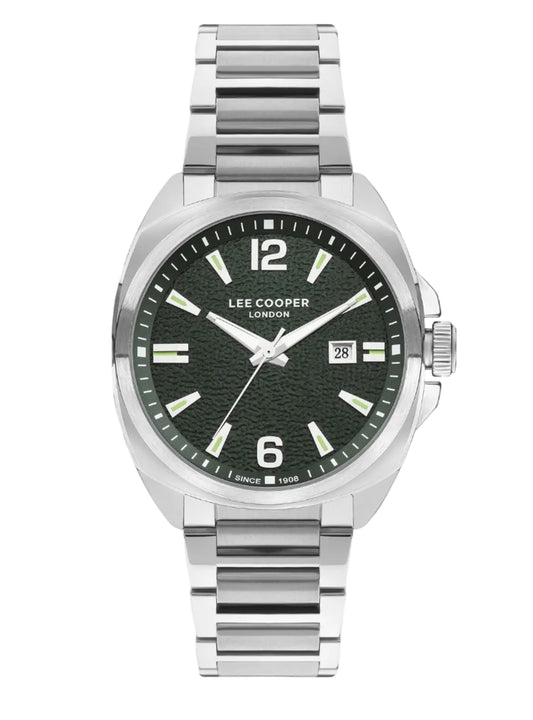 Lee Cooper, Men's, Analog Watch, Silver Dial, LE-LC07839.370