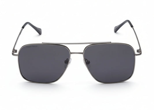 Fastrack Unisex Aviator Sunglasses, Grey Lens, Polarised and UV protected, M253GY10P