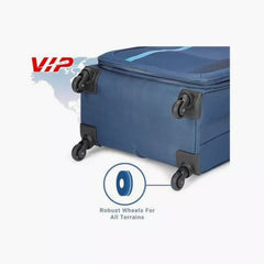 VIP Toronto Plus 69cm 4 Wheel Soft Trolley Blue, TORONTOPLUS69BLU