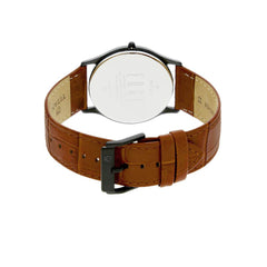 Titan Men's Watch Edge Collection Analog, Black Dial Brown Leather Strap, 1683NL01 - view 4