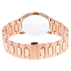 Titan Men's Watch Edge White Dial Rose Gold Stainless Steel Strap Watch, 1683WM01