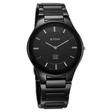 Titan Men's Edge Watch in Glossy Black with Diamonds and Black Ceramic Band, 1696NC12