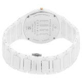 Titan Edge  Ceramic Quartz Analog White Dial White Strap Watch for Men, 1696QC04