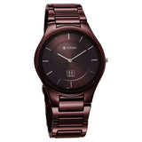 Titan Wine Ceramic Quartz Analog Men's watch with Maroon Dial and Ceramic Strap, 1696QC19