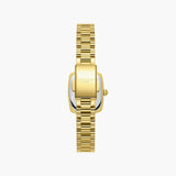 Lee Cooper Women's Analog Watch with White Mother Of Pearl Dial and Gold Stainless Steel Band, LC08347.120