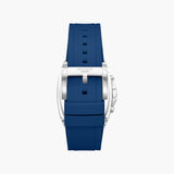 Lee Cooper Men's Multifunction Watch with Dark Blue Dial and Dark Blue Silicone Band, LC08399.399