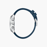Lee Cooper Men's Multifunction Watch with Dark Blue Dial and Dark Blue Silicone Band, LC08388.399