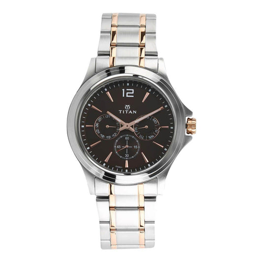 Titan, Men, Analog, Watch, Brown Dial, 1698KM01