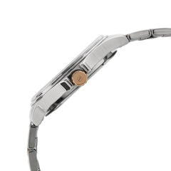 Titan Men's Watch Classique Collection Analog, Brown Dial Silver & Gold Stainless Strap, 1698KM01