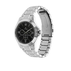 Titan Men's Watch Classique Collection Analog, Black Dial Silver Stainless Strap, 1698SM01 - view 2