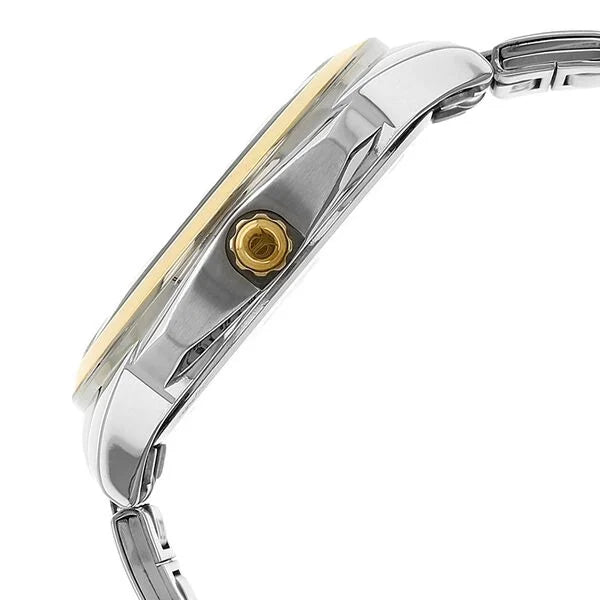 Titan Men's Watch Analog White Dial With Gold Stainless Steel Band, 1721BM01