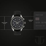 Titan Men's On Trend Multifunction Watch Silver Dial With Brown Leather Band, 1733KL02