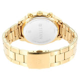Titan Men's Multifunction Watch Analog Silver Dial with Gold Stainless Steel Band, 1733YM01