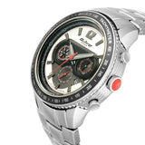 Titan Octane Men's Watch Analog Silver Dial With Silver Stainless Steel  Strap, 1762KM01