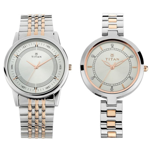 Titan, Unisex, Analog, Watch, White Dial, 1773KM01P