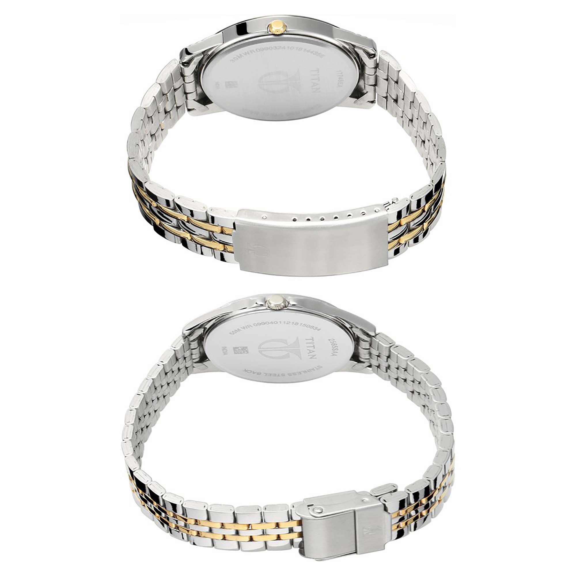 Titan, Unisex, Analog Watch, Silver Dial, with Stainless Steel Band, TI-1774BM01P