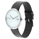 Titan Men's Watch Analog Silver Dial With Black Leather Strap, 1779SL01