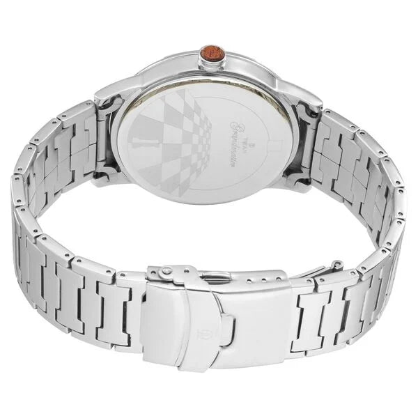 Titan Men's Watch Analog Silver Dial With Silver Stainless Steel  Strap  1792SM01