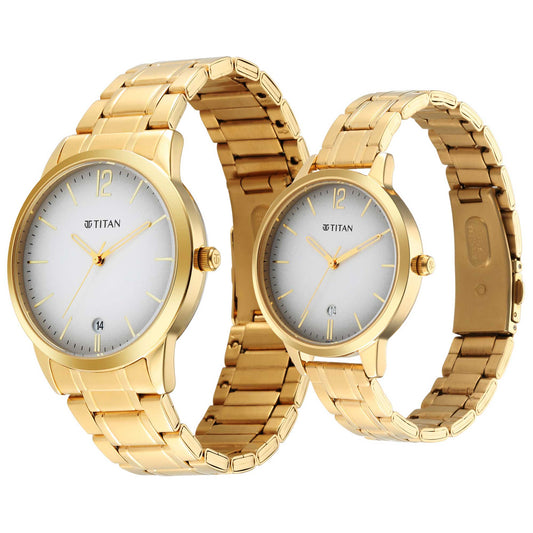 Titan, Unisex, Analog Watch, with Stainless Steel Band, TI-1806YM01P
