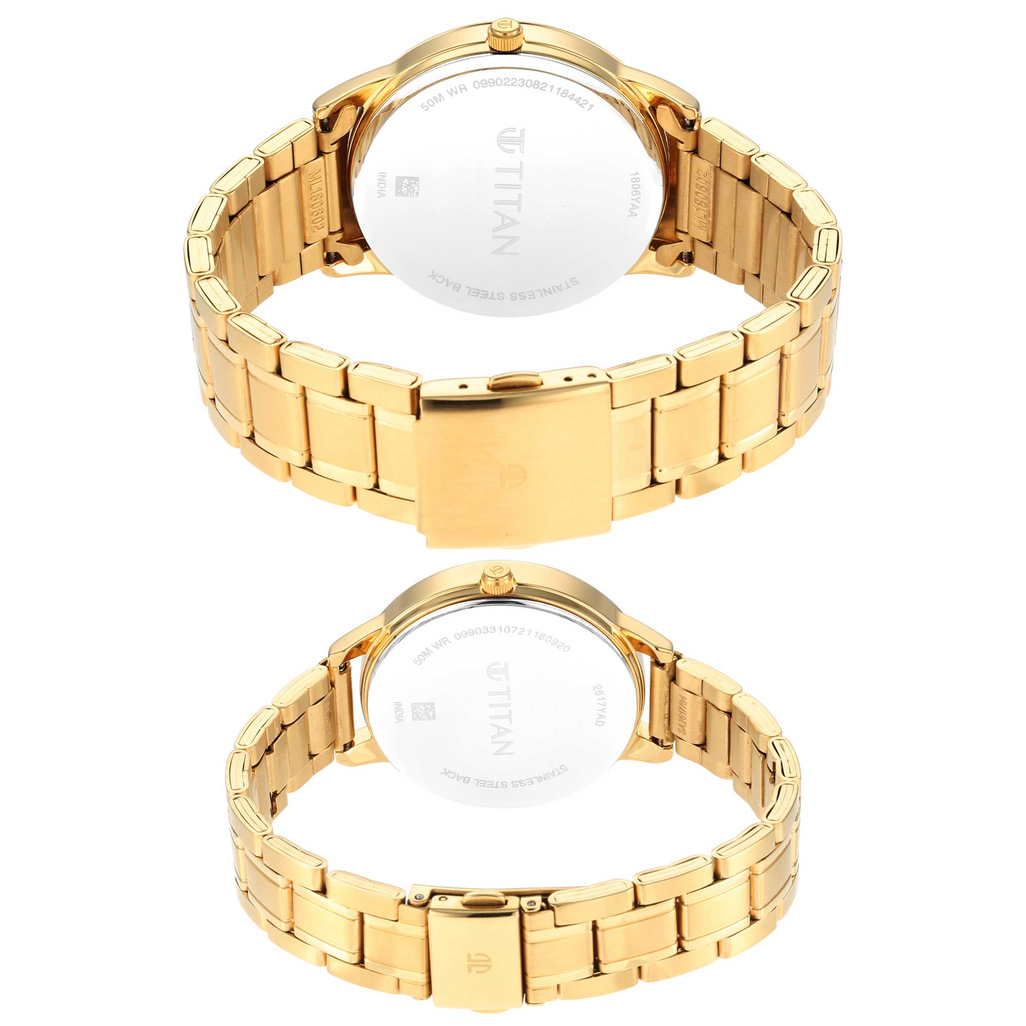 Titan, Unisex, Analog Watch, with Stainless Steel Band, TI-1806YM01P
