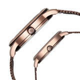 Titan Couple's Watch Analog Brown Dial With Brown Mesh Band, 1806QM01P