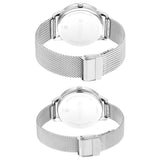 Titan, Unisex, Analog Watch, White Dial, with Stainless Steel Band, TI-1806SM01P