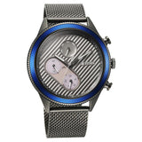 Titan Men's Watch Analog Anthracite With Grey Mesh Band, 1814KM01
