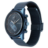 Titan Men's Watch Analog Blue Dial With Blue Mesh Band, 1814KM02