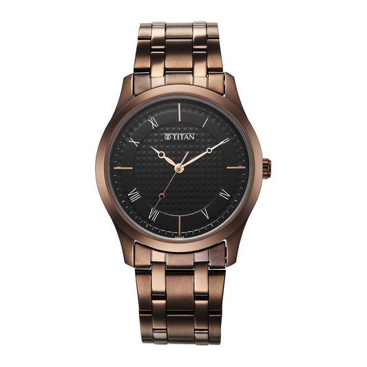 Titan, Men, Analog, Watch, Black Dial, 1823QM01