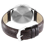 Titan, Men's, Analog Watch, Silver Dial, with Leather Band, TI-1823SL02