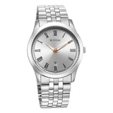 Titan Men's Watch Quartz Analog, Silver White Dial Stainless Steel  Strap, 1823SM05