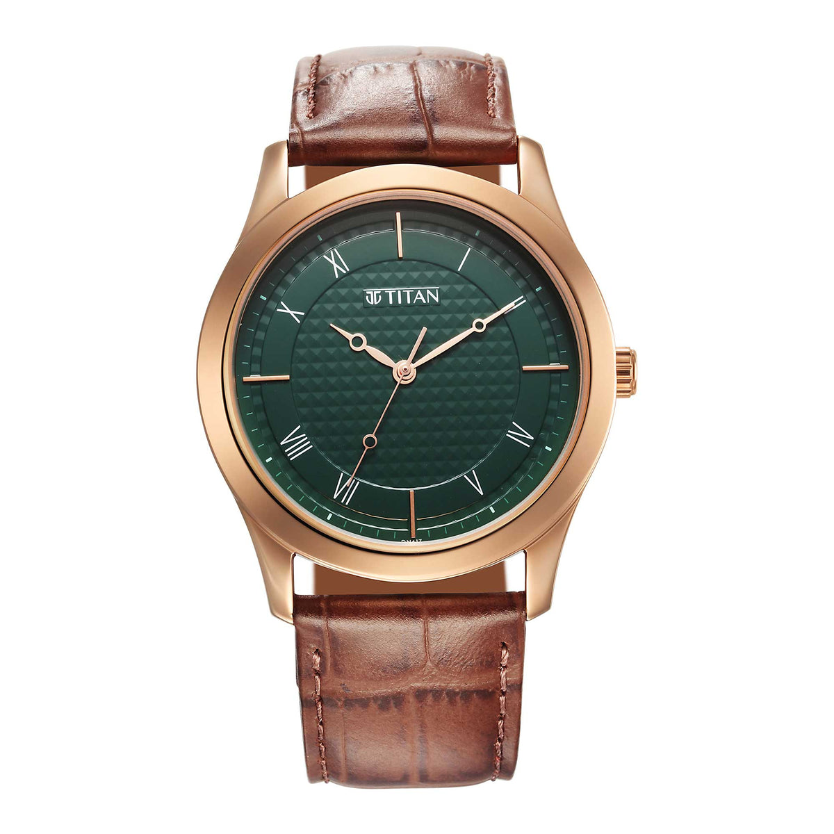 Titan Men's Karishma Green Dial Analog Watch, 1823WL02