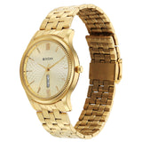 Titan Analog Men's Watch with Day And Date Display With Gold Dial and Gold Stainless Steel - view 3