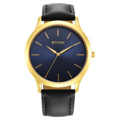 Titan Karishma Radiance Blue Dial Analog Watch for Men, 1825YL05