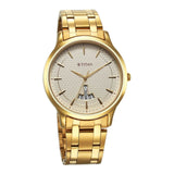 Titan Karishma Men's Watch Analog Champagne Dial With Gold Stainless Steel Band, 1825YM12