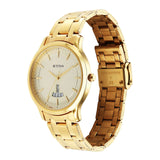 Titan Karishma Men's Watch Analog Champagne Dial With Gold Stainless Steel Band, 1825YM12