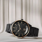Titan Regalia Men's Watch Analog Black Dial with Black Stainless Steel Band, 1829KM04